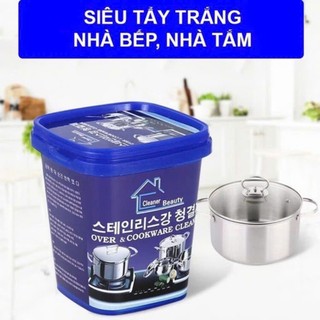 Kem Tẩy Xoong Nồi An Toàn Hàn Quốc-Lọ Bột Tẩy Rửa Đồ Nhà Bếp Không Độc Hại - BỘT TẨY TIỆN LỢI TẨY SẠCH DẦU MỠ LÂU NGÀY