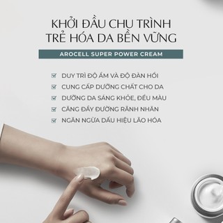Kem Dưỡng Ẩm Hỗ Trợ Cải Thiện Nếp Nhăn Tăng Đàn Hồi Arocell Super Power Cream 50g