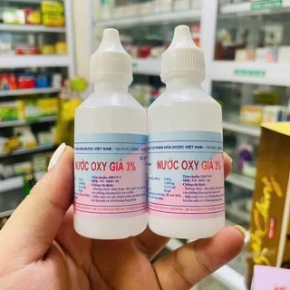 Nước oxy già 3% chai nhỏ giúp sát khuẩn vết thương (50ml)