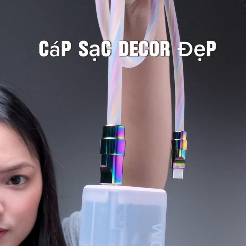 [M7] Dây cáp sạc nhanh 100W - Dài 50cm/100cm - Có chip Emarker - Dây silicon - Type C - Type C PD 100W Max