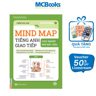 Sách - Mind Map Tiếng Anh Giao Tiếp Cho Người Mới Bắt Đầu - MCBooks Chính Hãng