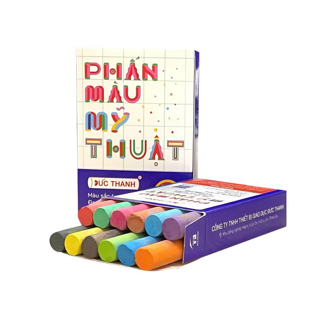 Product image Hộp 12 viên Phấn Màu Mỹ Thuật Đức Thanh Trang Trí /Phấn Trắng/Phấn Mỹ Thuật Viết Bảng Học Sinh - Minh Thư VPP 4