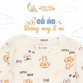 HONEY (1-8Y) Bộ quần áo sát nách borib mềm mịn, thoáng mát, thấm hút mồ hôi tốt dành cho bé trai từ 10kg đến 27kg