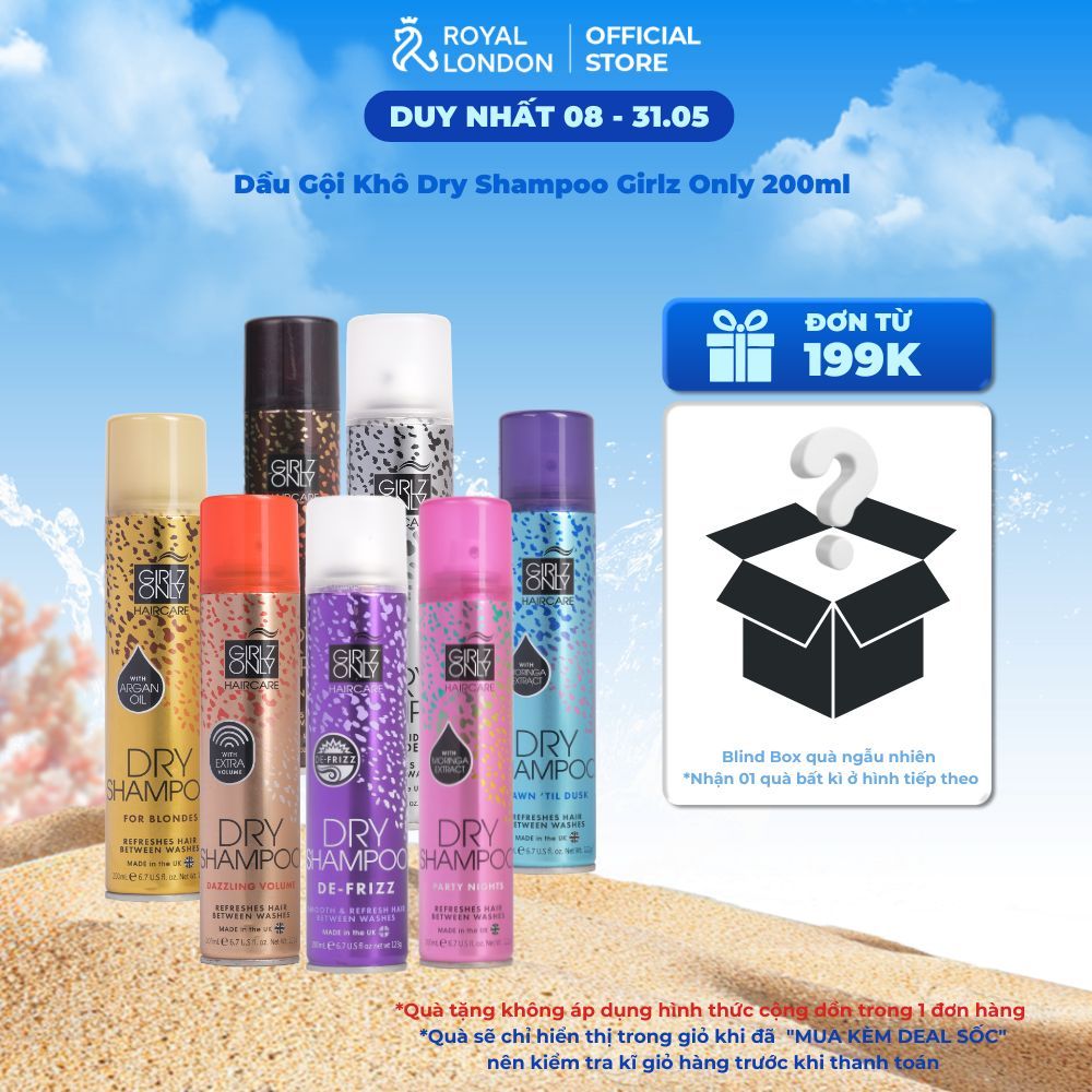 Ảnh Dầu Gội Khô Dry Shampoo Girlz Only 200ml,  lưu hương dài lâu, phồng tóc gấp đôi chỉ sau 10s 1