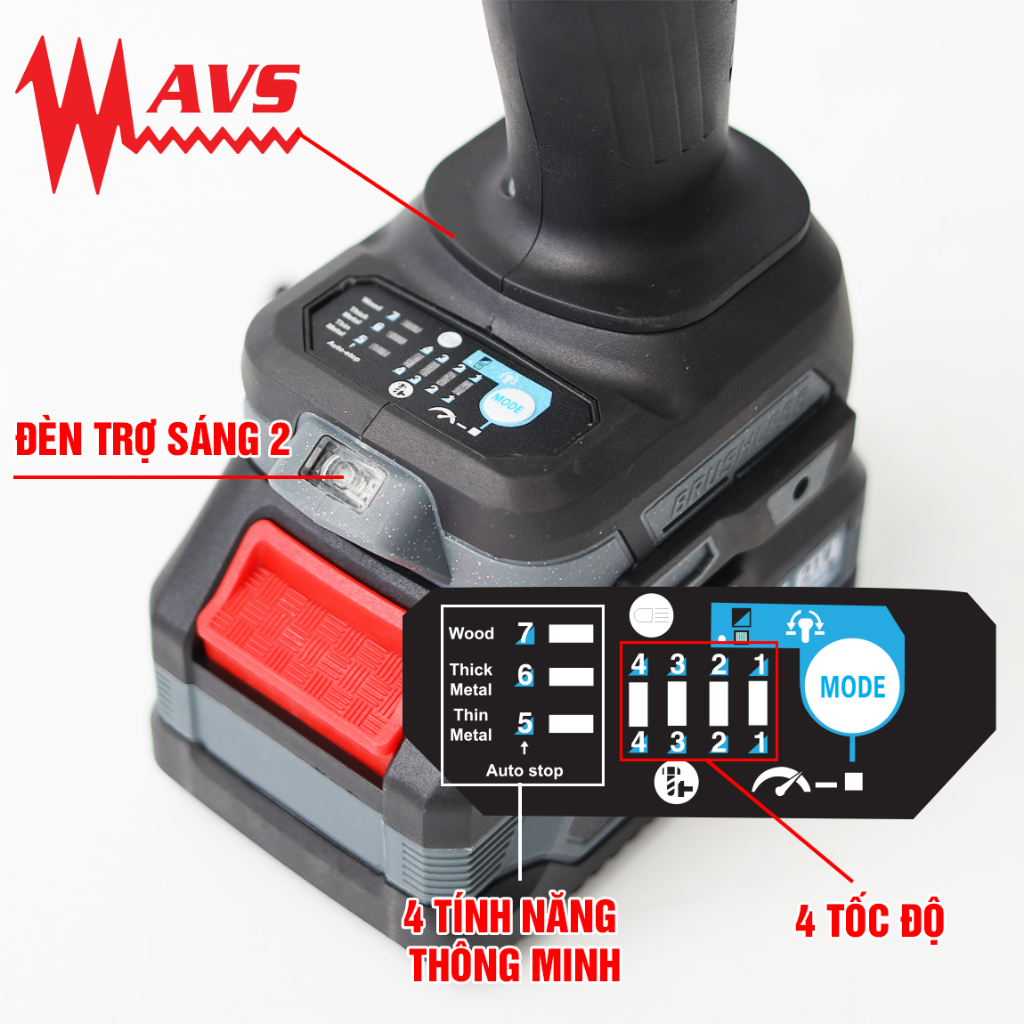Máy Vặn Vít Đa Năng Workfix WF-SD280PRO – Siết Vít Gỗ, Thép, Nội Thất Đầu 1/4 Gài Nhanh, Đèn LED, Motor Không Chổi Than