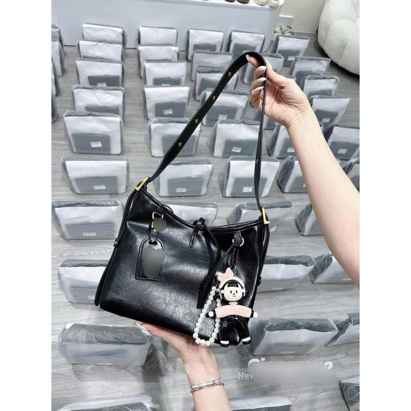 (DEAL Mở Bán)Túi Masha da mềm TẶNG KÈM MÓC treo siêu xinh size 25cm