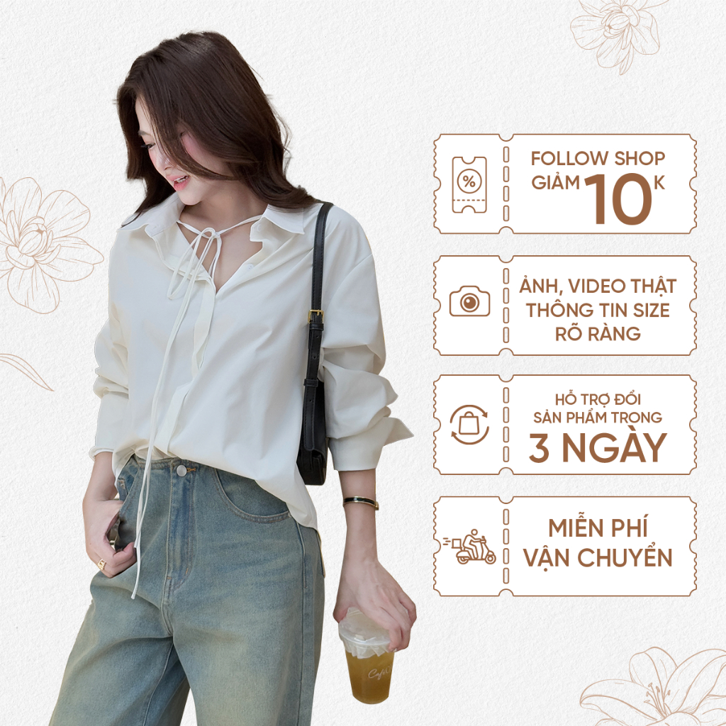 Ảnh TUBYCATU | Lani White Shirt 1