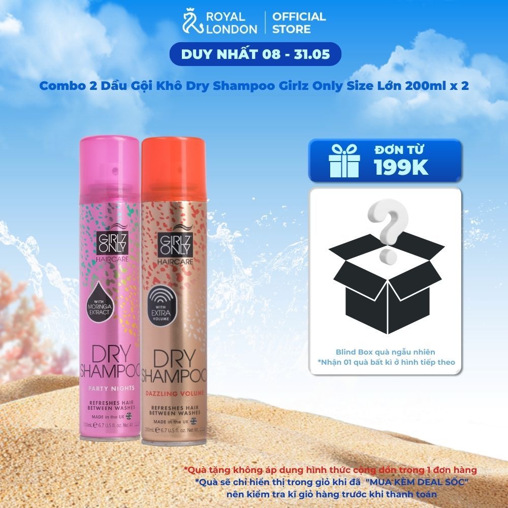Ảnh Combo 2 Dầu Gội Khô Dry Shampoo Girlz Only 200ml x 2, lưu hương dài lâu, phồng tóc gấp đôi chỉ sau 10s 1