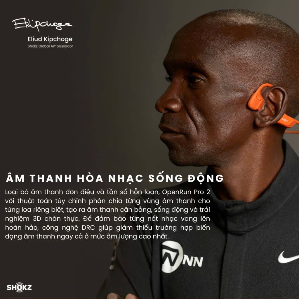 Tai nghe thể thao truyền âm thanh qua xương Bluetooth Shokz Openrun Pro 2 S820 - Bảo Hành 2 Năm | BigBuy360 - bigbuy360.vn