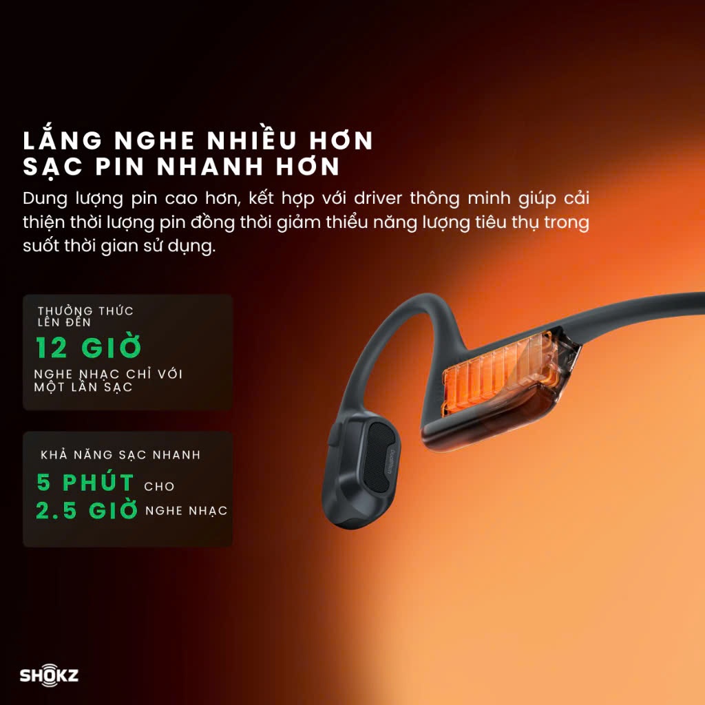 Tai nghe thể thao truyền âm thanh qua xương Bluetooth Shokz Openrun Pro 2 S820 - Bảo Hành 2 Năm | BigBuy360 - bigbuy360.vn