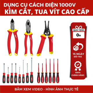 Kìm Cắt Cách Điện, Tua Vít Cách Điện 1000V Cao Cấp, An Toàn Sử Dụng. Hàng Chính Hãng Milwaukee