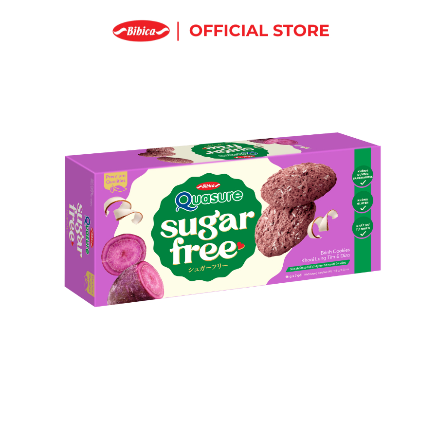 Ảnh Combo 2 Gói Bánh Ăn Kiêng Không Đường Quasure Sugar Free 128gr 2