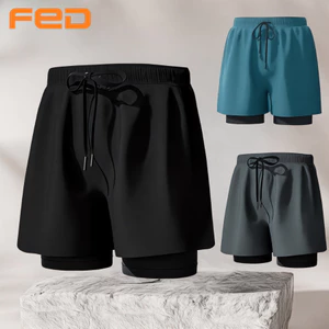 Quần Đùi Short Thể Thao YUKE8797 Nam 2 Lớp Tập Gym,Chạy Bộ, Bơi, Đạp Xe,Chơi Thể Thao Bốn Mùa