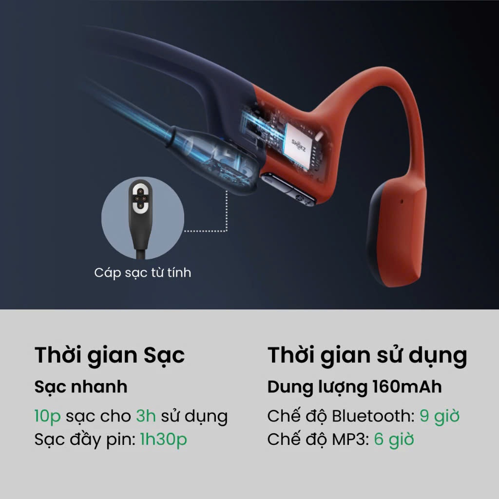 Tai Nghe Bơi Lội Bluetooth SHOKZ OPENSWIM PRO, Truyền Âm Thanh Qua Xương Kết Hợp MP3 32GB - BH 2 năm | BigBuy360 - bigbuy360.vn