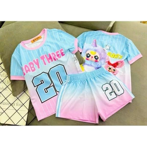 Bộ đồ bé gái quần Lửng in hình 3D HOT TREND chất vải mềm mịn thoáng mát được các bé yêu thích BGL05