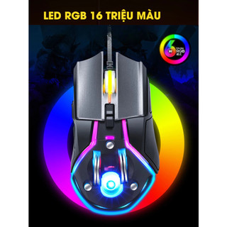 Chuột có dây Gaming 6D Deiog A5 DPI 1600, Led RGB đa màu siêu đẹp