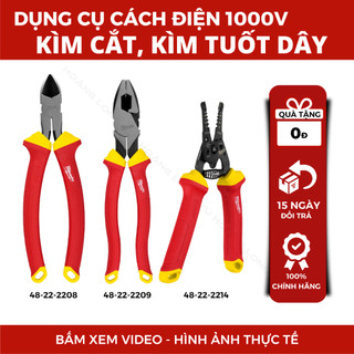 Kìm Cắt Cách Điện, Tua Vít Cách Điện 1000V Cao Cấp, An Toàn Sử Dụng. Hàng Chính Hãng Milwaukee