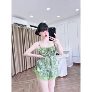 Đồ ngủ 2 dây sexy dây rút eo cột nơ xinh xắn (DB65)