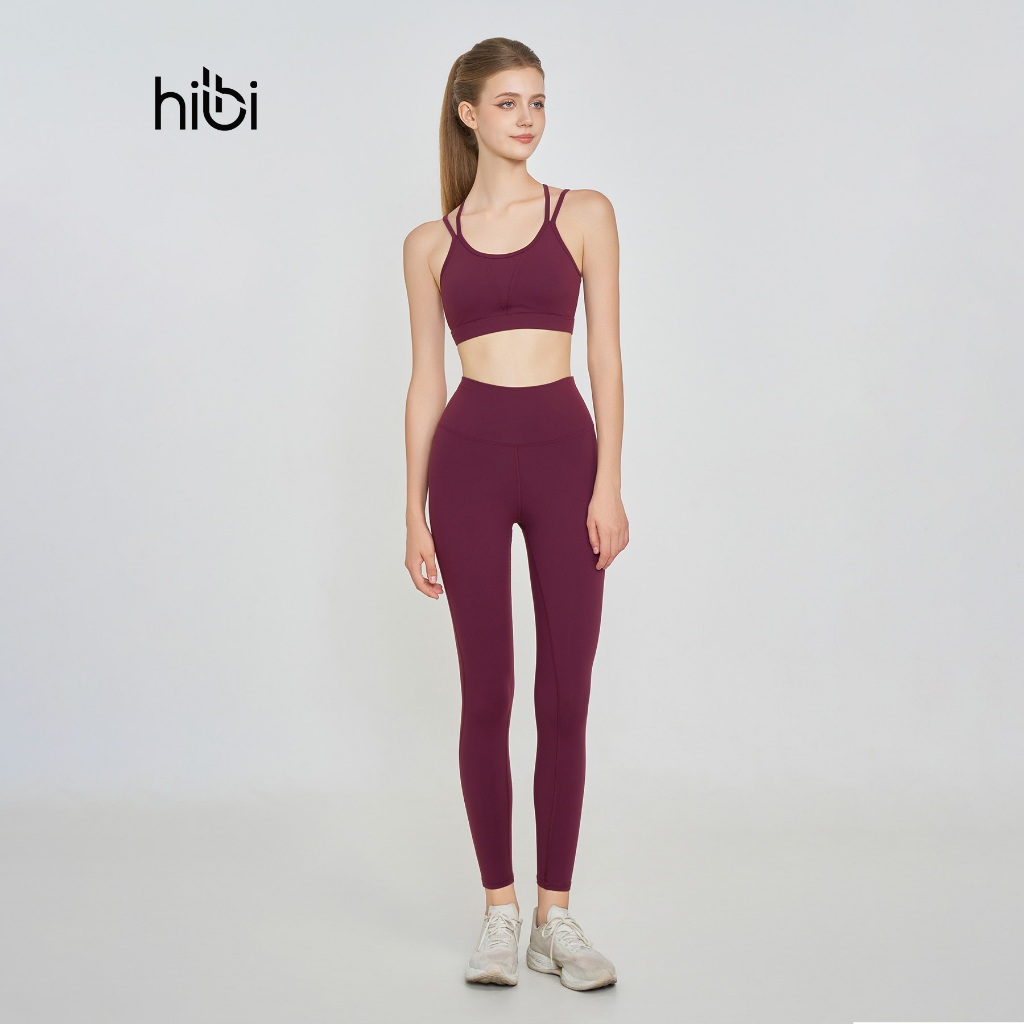 Ảnh Set đồ tập Yoga Gym Hibi Sports H183 Kiểu 4 dây đan, kèm mút ngực 3