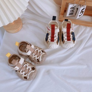 MỚI Dép Sandal Giày Thể Thao Phối Lưới Quai Dán Cho Bé Trai K060