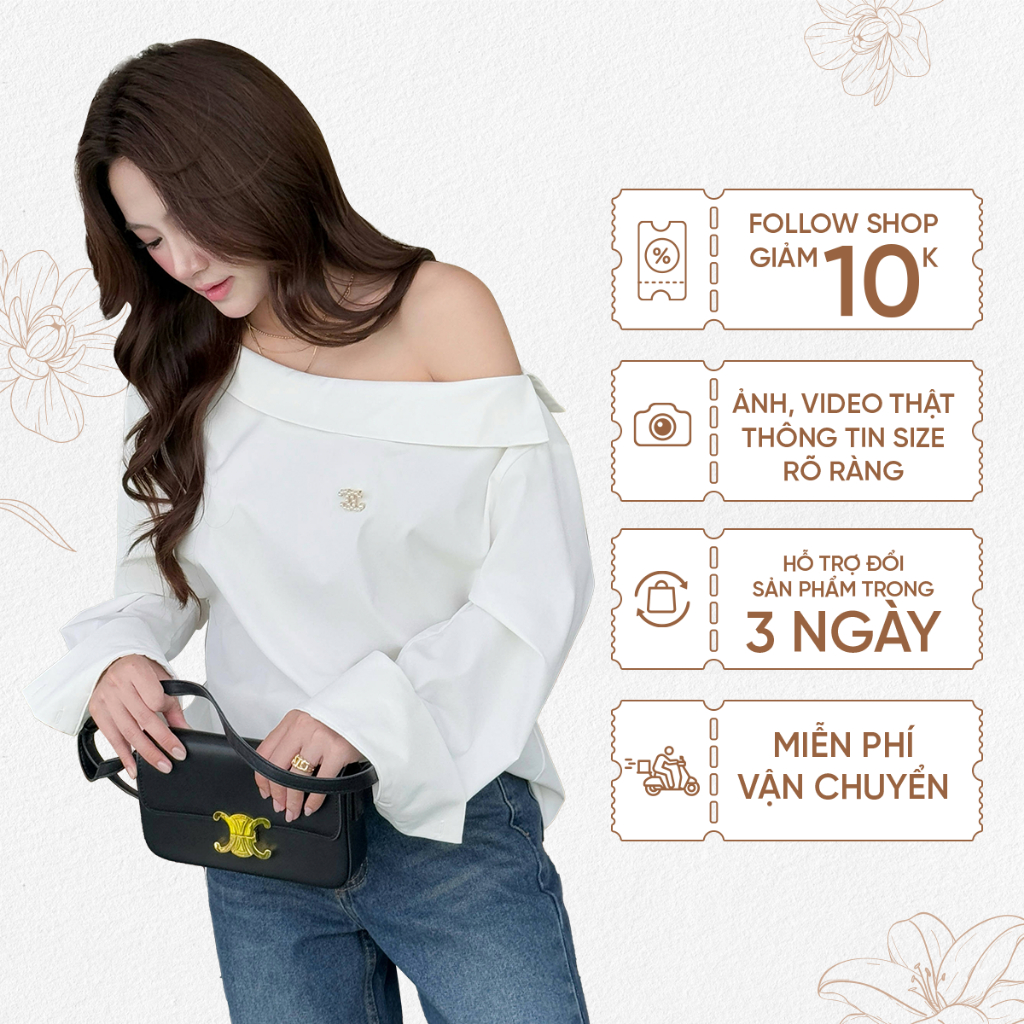 Ảnh TUBYCATU | Sarah White Shirt 1