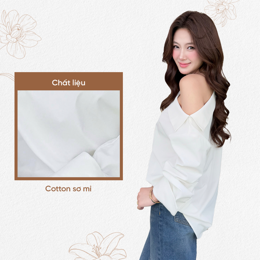 Ảnh TUBYCATU | Sarah White Shirt 3