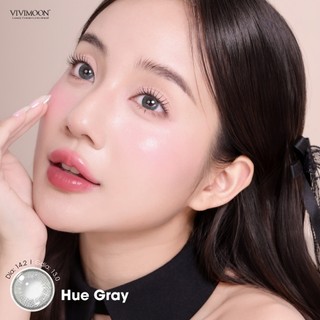 Kính áp tròng VIVIMOON lens cận màu xám cho mắt thở Huế Gray hạn 6 tháng