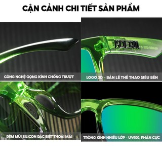 Kính thể thao chạy bộ đạp xe câu cá leo núi chạy trail phân cực tiêu chuẩn chống tia UV400 nhựa PC an toàn cho da