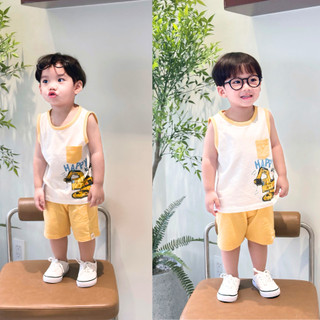 NGỌC BẢO AN KIDS (1-7Y) Bộ quần áo cộc tay in hình đáng yêu cotton co giãn 2 chiều mềm mại an toàn cho bé từ 9kg - 25kg