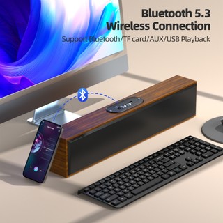 Loa Bluetooth không dây GOOJODOQ Thiết kế bằng gỗ thời trang Phong cách Marshall Chế độ chờ cực dài