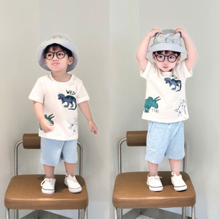 NGỌC BẢO AN KIDS (1-7Y) Bộ quần áo cộc tay in hình đáng yêu cotton co giãn 2 chiều mềm mại an toàn cho bé từ 9kg - 25kg