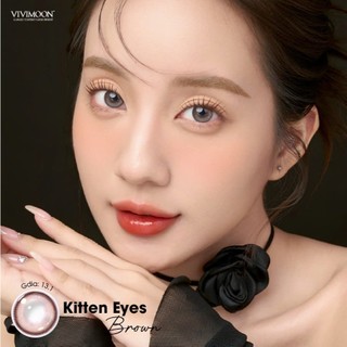 01 Chiếc Kính áp tròng VIVIMOON LENS 1 ngày màu nâu sáng Kitten Eyes Brown (Giá 1 bên mắt, x2 để đặt 1 đôi)