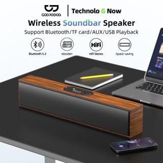 Loa Bluetooth không dây GOOJODOQ Thiết kế bằng gỗ thời trang Phong cách Marshall Chế độ chờ cực dài