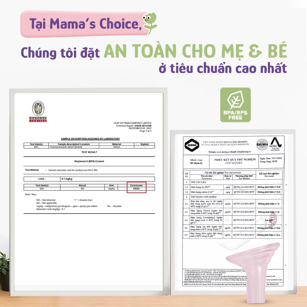 Ảnh Phễu Hút Sữa Silicone PumpFit, Hứng Sữa Êm Ái, Tương Thích Máy Medela Spectra Avent, Thương Hiệu Mama's Choice (1 Cái) 3