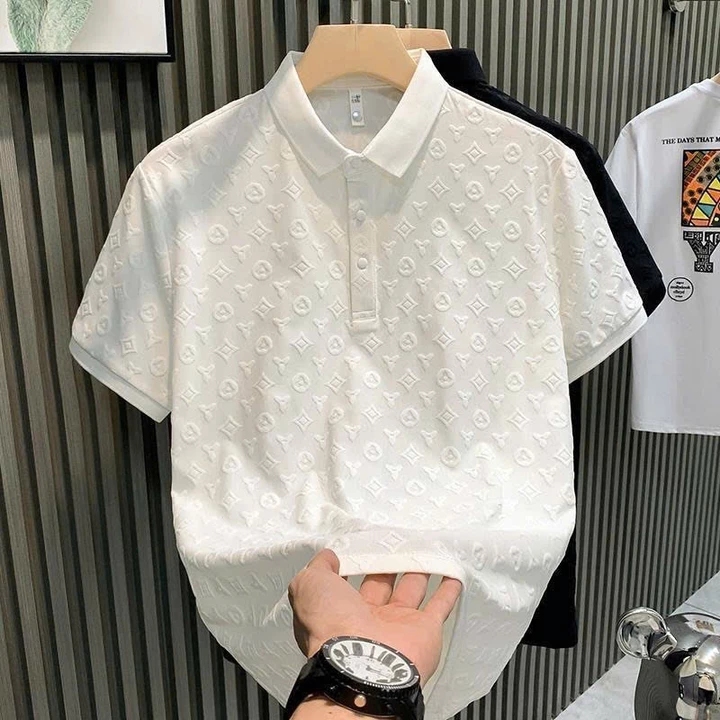 Áo polo nam dập nổi PL04 áo polo nam cổ bẻ chất liệu thun cotton dập nổi 4c phong cách