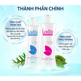 Dung dịch vệ sinh Shema Lá Đôi - Giảm ngứa, mùi, viêm nhiễm (Chai 100ml - 200ml) - Hương ngẫu nhiên
