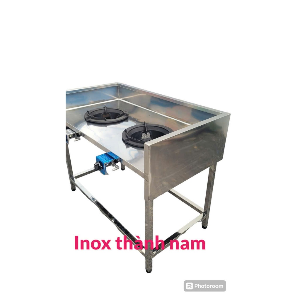 Bàn Bếp Gas Công Nghiệp 2 Họng Inox – Chịu Nhiệt Cao, Dành Cho Nhà Hàng & Quán Ăn