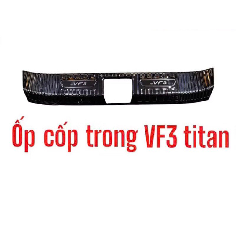 Ốp chống trầy cốp trong và ngoài xe Vinfast VF3 vân Titan hàng cao cấp