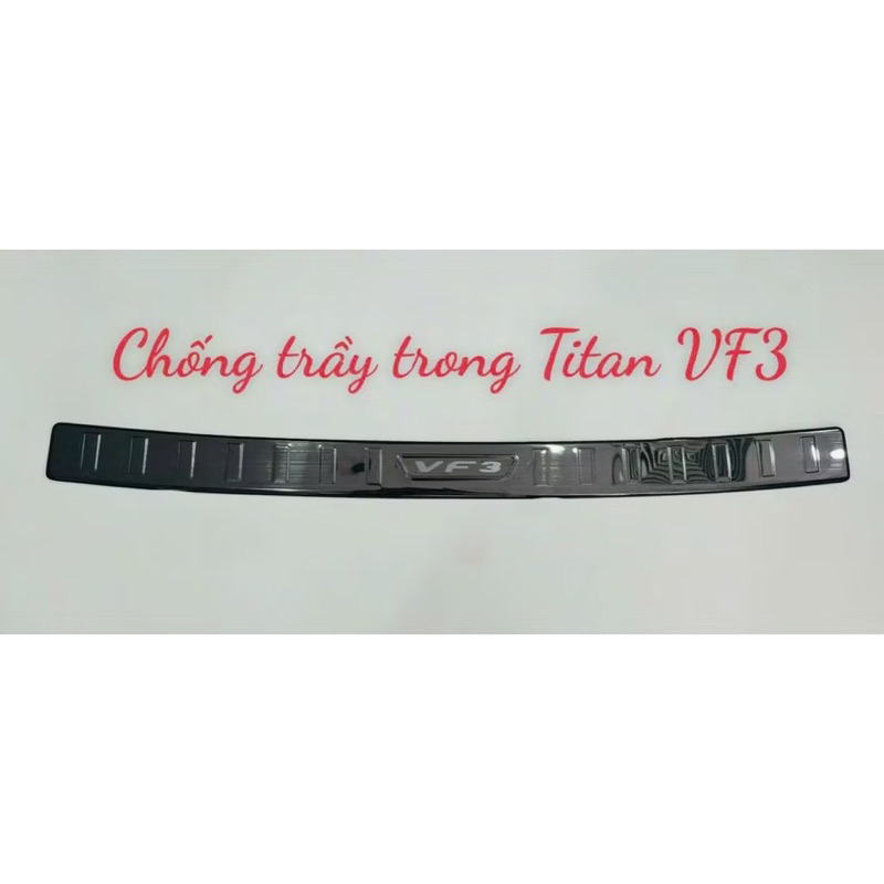 Ốp chống trầy cốp trong và ngoài xe Vinfast VF3 vân Titan hàng cao cấp