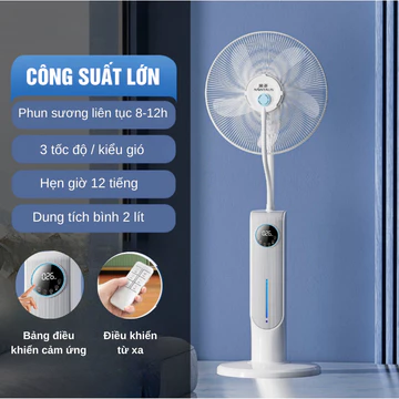 (BẢN TIẾNG VIỆT) Quạt Phun Sương Quạt Điều Hoà Quạt Điều Hòa Phun Sương Quạt Hơi Nước Đa Năng Màn Hình Cảm ỨngTạo ION Âm