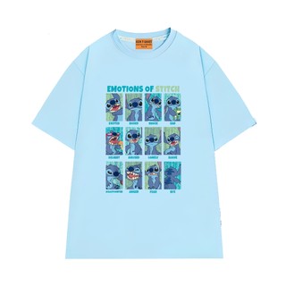 Áo Thun Hoạt Hình NGỐ TEE Lilo & Stitch Các Biểu Cảm Hài Hước Của Stitch Vải Cotton 75 Mềm Mịn