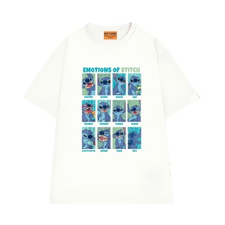 Áo Thun Hoạt Hình NGỐ TEE Lilo & Stitch Các Biểu Cảm Hài Hước Của Stitch Vải Cotton 75 Mềm Mịn