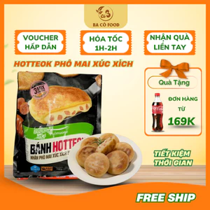 [ Siêu Tốc HCM ]  Bánh Hotteok Nhân Phô Mai- Xúc Xích- 360G- Món Ăn Vặt Hàn Quốc