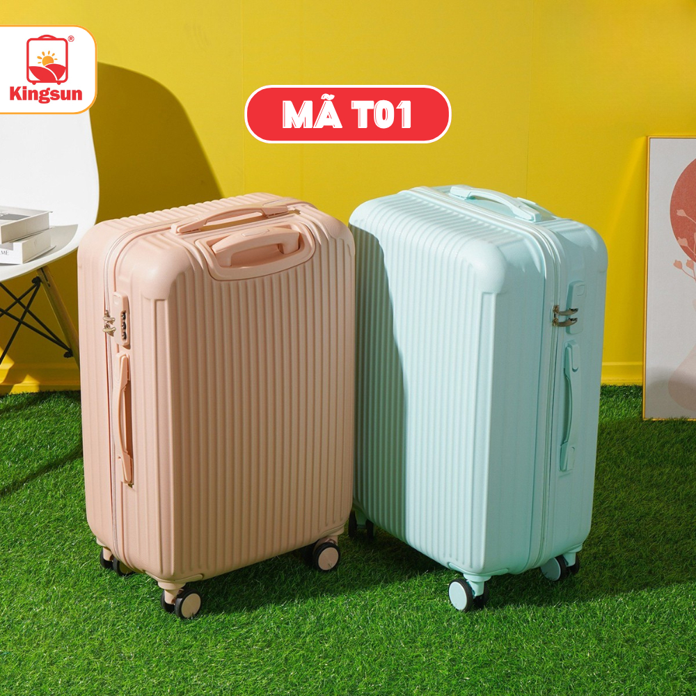 Vali kéo Du Lịch Kingsun T08/T01 Size 20/24/28 Cao Cấp  ABS+PC BẢO HÀNH 5 NĂM