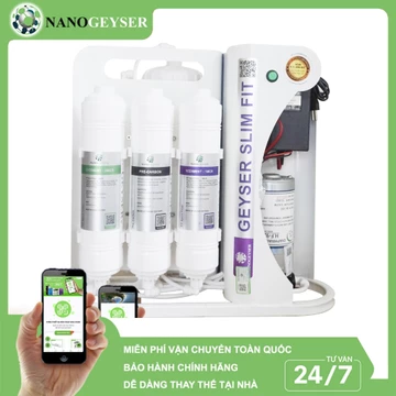 Máy lọc nước Nano Geyser SLIM FIT 400G 5 Cấp, Máy bán công nghiệp công suất lớn, Bảo hành điện tử 3 năm