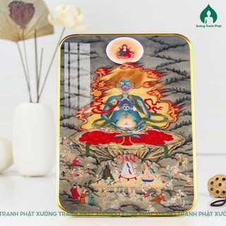 Tranh Diện Nhiên Vương bồ tát, tiêu diện đại sĩ tráng gương bóng, nét