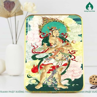 Tranh Diện Nhiên Vương bồ tát, tiêu diện đại sĩ tráng gương bóng, nét
