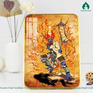Tranh Diện Nhiên Vương bồ tát, tiêu diện đại sĩ tráng gương bóng, nét