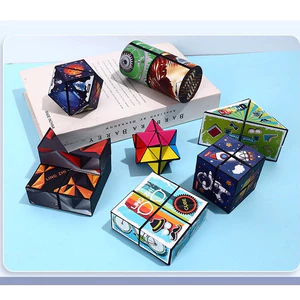 COMBO 6 KHỐI Đồ chơi khối lập phương ma thuật Rubik 3D thay đổi hình dáng Phát triển trí não cho bé