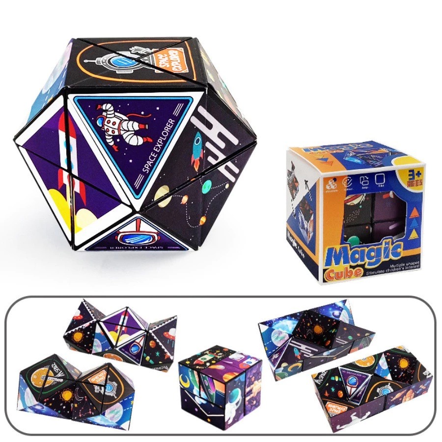 COMBO 6 KHỐI Đồ chơi khối lập phương ma thuật  Rubik 3D thay đổi hình dáng Phát triển trí não cho bé